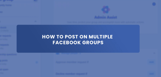 How to Post in Many Groups on Facebook